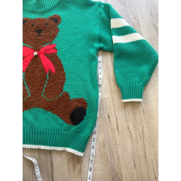 Vintage knitted sweater teddy bear - Picture 3 of 7